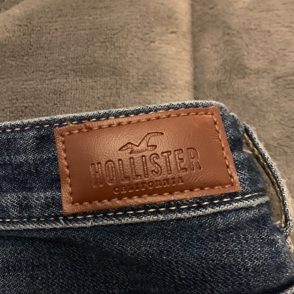 hollister denim high rise ripped jean skirt- NEW - Picture 7 of 7